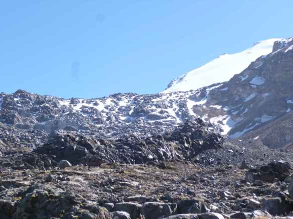 Looking up at the labyrinth.  Orizaba's summit is in the top right.  