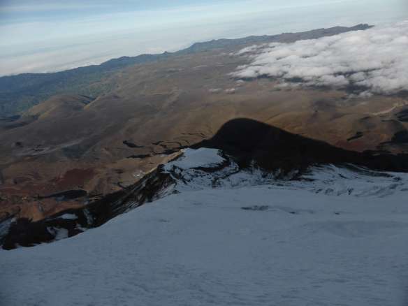 Looking down the ridge.