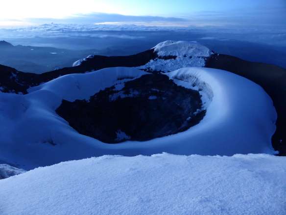 Cotopaxi's crater.