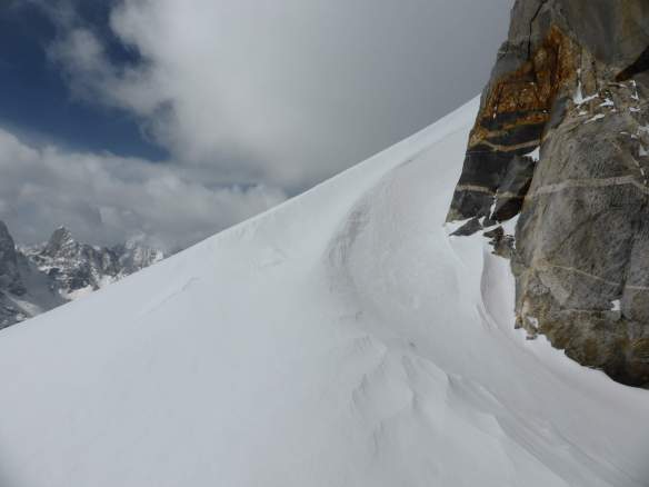 The base of the false west summit.